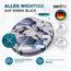 SANFINO® Premium WC Sitz mit Absenkautomatik – hochwertige Toilettendeckel aus Holz, viele bunte Motive, hoher Sitzkomfort, einfache Montage inklusive Montageanleitung – "Stones"
