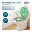 SANFINO® Premium WC Sitz mit Absenkautomatik – hochwertige Toilettendeckel aus Holz, viele bunte Motive, hoher Sitzkomfort, einfache Montage inklusive Montageanleitung – "Tropical Leaves"