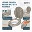 SANFINO® Premium WC Sitz mit Absenkautomatik – hochwertige Toilettendeckel aus Holz, viele bunte Motive, hoher Sitzkomfort, einfache Montage inklusive Montageanleitung – "Grey Wood"