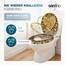 SANFINO® Premium WC Sitz mit Absenkautomatik – hochwertige Toilettendeckel aus Holz, viele bunte Motive, hoher Sitzkomfort, einfache Montage inklusive Montageanleitung – "Wood Heart"