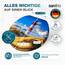 SANFINO® Premium WC Sitz mit Absenkautomatik – hochwertige Toilettendeckel aus Holz, viele bunte Motive, hoher Sitzkomfort, einfache Montage inklusive Montageanleitung – "Lighthouse"