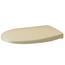 LUVETT® WC-Sitz mit Absenkautomatik C100 oval universell, Toilettendeckel mit 3 Edelstahl Montagelösungen, Klodeckel abnehmbar, Farbe:Bahama Beige