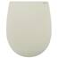 LUVETT® WC-Sitz mit Absenkautomatik C100 oval universell, Toilettendeckel mit 3 Edelstahl Montagelösungen, Klodeckel abnehmbar, Farbe:Pergamon Weiß