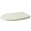 LUVETT® WC-Sitz mit Absenkautomatik C100 oval universell, Toilettendeckel mit 3 Edelstahl Montagelösungen, Klodeckel abnehmbar, Farbe:Pergamon Weiß