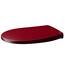 LUVETT® WC-Sitz mit Absenkautomatik C100 oval universell, Toilettendeckel mit 3 Edelstahl Montagelösungen, Klodeckel abnehmbar, Farbe:Bordeaux Rot