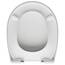LUVETT® C100 Toilettendeckel mit Absenkautomatik Oval Weiß - SoftClose Klodeckel Abnehmbar - Klobrille aus Antibakteriellem Duroplast - WC Sitz 3in1 Befestigung Inkl. - Toilettensitz Made in EU