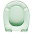 LUVETT® C100 Toilettendeckel mit Absenkautomatik Oval Grün - SoftClose Klodeckel Abnehmbar - Klobrille aus Antibakteriellem Duroplast - WC Sitz 3in1 Befestigung Inkl. - Toilettensitz Made in EU