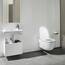 Himimi WC Sitz mit Absenkautomatik, Toilettendeckel D-Form mit Einstellbares Edelstahlscharnier, Klodeckel mit Quick-Release-Funktion und Softclose, Einfache Reinigung, Weiß (450 x 361 x 53 mm)