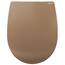 LUVETT® C100 Toilettendeckel mit Absenkautomatik Oval Braun - SoftClose Klodeckel Abnehmbar - Klobrille aus Antibakteriellem Duroplast - WC Sitz 3in1 Befestigung Inkl. - Toilettensitz Made in EU