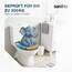 SANFINO® Premium WC Sitz mit Absenkautomatik – hochwertige Toilettendeckel aus Holz, viele bunte Motive, hoher Sitzkomfort, einfache Montage inklusive Montageanleitung – "Sailing"