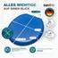 SANFINO® Premium WC Sitz mit Absenkautomatik – hochwertige Toilettendeckel aus Holz, viele bunte Motive, hoher Sitzkomfort, einfache Montage inklusive Montageanleitung – "Deep Blue"