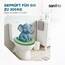 SANFINO® Premium WC Sitz mit Absenkautomatik – hochwertige Toilettendeckel aus Holz, viele bunte Motive, hoher Sitzkomfort, einfache Montage inklusive Montageanleitung – "Mint Green"