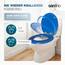 SANFINO® Premium WC Sitz mit Absenkautomatik – hochwertige Toilettendeckel aus Holz, viele bunte Motive, hoher Sitzkomfort, einfache Montage inklusive Montageanleitung – "Deep Blue"