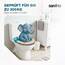 SANFINO® Premium WC Sitz mit Absenkautomatik – hochwertige Toilettendeckel aus Holz, viele bunte Motive, hoher Sitzkomfort, einfache Montage inklusive Montageanleitung – "Take It Easy"