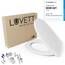 LUVETT® C100 Toilettendeckel mit Absenkautomatik Oval Weiß - SoftClose Klodeckel Abnehmbar - Klobrille aus Antibakteriellem Duroplast - WC Sitz 3in1 Befestigung Inkl. - Toilettensitz Made in EU