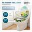 SANFINO® Premium WC Sitz mit Absenkautomatik – hochwertige Toilettendeckel aus Holz, viele bunte Motive, hoher Sitzkomfort, einfache Montage inklusive Montageanleitung – "Butterfy Meadow"