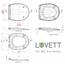 LUVETT® WC-Sitz mit Absenkautomatik C100 oval universell, Toilettendeckel mit 3 Edelstahl Montagelösungen, Klodeckel abnehmbar, Farbe:Bordeaux Rot