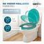 SANFINO® Premium WC Sitz mit Absenkautomatik – hochwertige Toilettendeckel aus Holz, viele bunte Motive, hoher Sitzkomfort, einfache Montage inklusive Montageanleitung – "Mars Green"