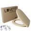 LUVETT® WC-Sitz mit Absenkautomatik C100 oval universell, Toilettendeckel mit 3 Edelstahl Montagelösungen, Klodeckel abnehmbar, Farbe:Bahama Beige