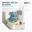 SANFINO® Premium WC Sitz mit Absenkautomatik – hochwertige Toilettendeckel aus Holz, viele bunte Motive, hoher Sitzkomfort, einfache Montage inklusive Montageanleitung – "Daisies"