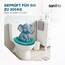 SANFINO® Premium WC Sitz mit Absenkautomatik – hochwertige Toilettendeckel aus Holz, viele bunte Motive, hoher Sitzkomfort, einfache Montage inklusive Montageanleitung – "Mars Green"