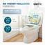 SANFINO® Premium WC Sitz mit Absenkautomatik – hochwertige Toilettendeckel aus Holz, viele bunte Motive, hoher Sitzkomfort, einfache Montage inklusive Montageanleitung – "Life"