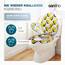 SANFINO® Premium WC Sitz mit Absenkautomatik – hochwertige Toilettendeckel aus Holz, viele bunte Motive, hoher Sitzkomfort, einfache Montage inklusive Montageanleitung – "Pink Avocado"