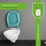 LUVETT® C100 Toilettendeckel mit Absenkautomatik Oval Türkis - SoftClose Klodeckel Abnehmbar - Klobrille aus Antibakteriellem Duroplast - WC Sitz 3in1 Befestigung Inkl. - Toilettensitz Made in EU