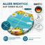 SANFINO® Premium WC Sitz mit Absenkautomatik – hochwertige Toilettendeckel aus Holz, viele bunte Motive, hoher Sitzkomfort, einfache Montage inklusive Montageanleitung – "Daisies"