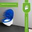 LUVETT® C100 Toilettendeckel mit Absenkautomatik Oval Blau - SoftClose Klodeckel Abnehmbar - Klobrille aus Antibakteriellem Duroplast - WC Sitz 3in1 Befestigung Inkl. - Toilettensitz Made in EU