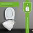 LUVETT® C100 Toilettendeckel mit Absenkautomatik Oval Blau - SoftClose Klodeckel Abnehmbar - Klobrille aus Antibakteriellem Duroplast - WC Sitz 3in1 Befestigung Inkl. - Toilettensitz Made in EU