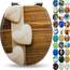 SANFINO® Premium WC Sitz mit Absenkautomatik – hochwertige Toilettendeckel aus Holz, viele bunte Motive, hoher Sitzkomfort, einfache Montage inklusive Montageanleitung – "Hearts"