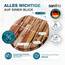 SANFINO® Premium WC Sitz mit Absenkautomatik – hochwertige Toilettendeckel aus Holz, viele bunte Motive, hoher Sitzkomfort, einfache Montage inklusive Montageanleitung – "Industrial Wood"