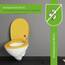 LUVETT® WC-Sitz mit Absenkautomatik C100 oval universell, Toilettendeckel mit 3 Edelstahl Montagelösungen, Klodeckel abnehmbar, Farbe:Curry Gelb