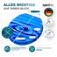SANFINO® Premium WC Sitz mit Absenkautomatik – hochwertige Toilettendeckel aus Holz, viele bunte Motive, hoher Sitzkomfort, einfache Montage inklusive Montageanleitung – "Waterdrop"