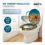 SANFINO® Premium WC Sitz mit Absenkautomatik – hochwertige Toilettendeckel aus Holz, viele bunte Motive, hoher Sitzkomfort, einfache Montage inklusive Montageanleitung – "Red Star"