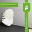 LUVETT® WC-Sitz mit Absenkautomatik C100 oval universell, Toilettendeckel mit 3 Edelstahl Montagelösungen, Klodeckel abnehmbar, Farbe:Pergamon Weiß