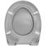 LUVETT® C770 Toilettendeckel mit Absenkautomatik Oval Grau - SoftClose Klodeckel Abnehmbar - Klobrille aus Antibakteriellem Duroplast - WC Sitz 3in1 Befestigung Inkl. - Toilettensitz Made in EU