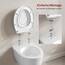WOLTU Toilettensitz mit Kindersitz, Softclose Absenkautomatik, Fix-Clip Schnellbefestigung, Toilettendeckel Ovaler WC Sitz aus Kunststoff