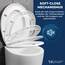 Wilford & Sons PREMIUM Toilettendeckel - WC Sitz mit Absenkautomatik - Klodeckel O-Form weiß - Hochwertige Klobrille, Toilettensitz Klo Deckel abnehmbar, Einfache Reinigung - Toilettenbrille Duroplast