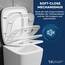 Wilford & Sons Premium WC Sitz eckig – Toilettendeckel mit Absenkautomatik rechteckig– passend für Keramag Renova Nr.1 – Klodeckel abnehmbar quadratisch- Toilettensitz viereckig – Klobrille robust