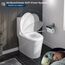 WOLTU Toilettendeckel, WC-Sitz mit Absenkautomatik, Klobrille Klodeckel mit Schnellverschluss, Toilettensitz O Form, aus Duroplast, Top-Befestigungsset für einfache Montage, Weiß