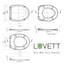 LUVETT® C770 Toilettendeckel mit Absenkautomatik Oval Grau - SoftClose Klodeckel Abnehmbar - Klobrille aus Antibakteriellem Duroplast - WC Sitz 3in1 Befestigung Inkl. - Toilettensitz Made in EU