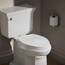 Kohler 20110-0 Brevia Toilettensitz, länglich, mit grifffesten Stoßstangen, leise, Befestigungsmaterial, Schnellverschluss-Scharniere, weiß