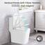 WOLTU Toilettendeckel, WC Sitz Toilettensitz mit Absenkautomatik, Fast Fix/Schnellbefestigung, Duroplast, Softclosee Beschichtung, WC Sitz Eckig Weiss