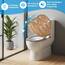 SINOBATH Design WC-Sitz mit Motiv, Soft-Close, Duroplast, Einfache Montage, Quick-Release, UV-beständig