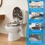 SINOBATH Design WC-Sitz mit Motiv, Soft-Close, Duroplast, Einfache Montage, Quick-Release, UV-beständig