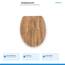 SINOBATH Design WC-Sitz mit Motiv, Soft-Close, Duroplast, Einfache Montage, Quick-Release, UV-beständig