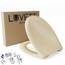 LUVETT® C770 Toilettendeckel mit Absenkautomatik Oval Beige - SoftClose Klodeckel Abnehmbar - Klobrille aus Antibakteriellem Duroplast - WC Sitz 3in1 Befestigung Inkl. - Toilettensitz Made in EU