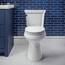 Mayfair 898SLW 000 Preston Toilettensitz, leicht zu reinigen, Einzelscharnier, weiß, rund